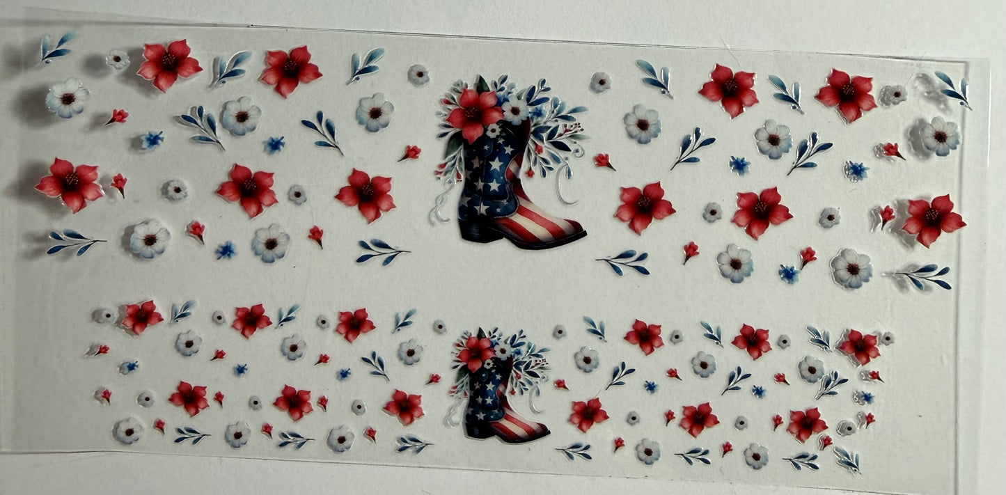 3oz RWB Boot Decal