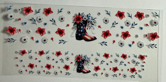 3oz RWB Boot Decal