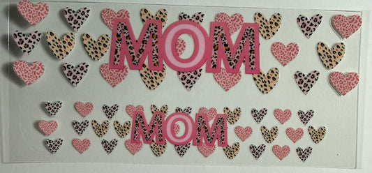 3oz hearts mom decal