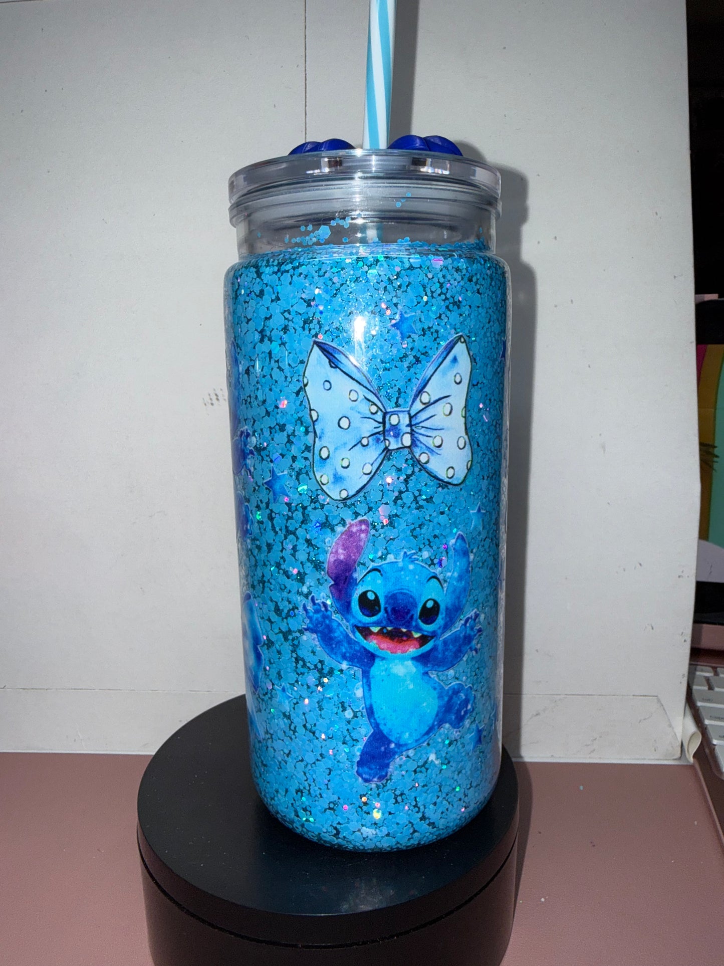 Stitch Dry Glitter Premade Cup