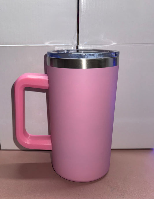 20 Oz Light Pink Stainless Mug