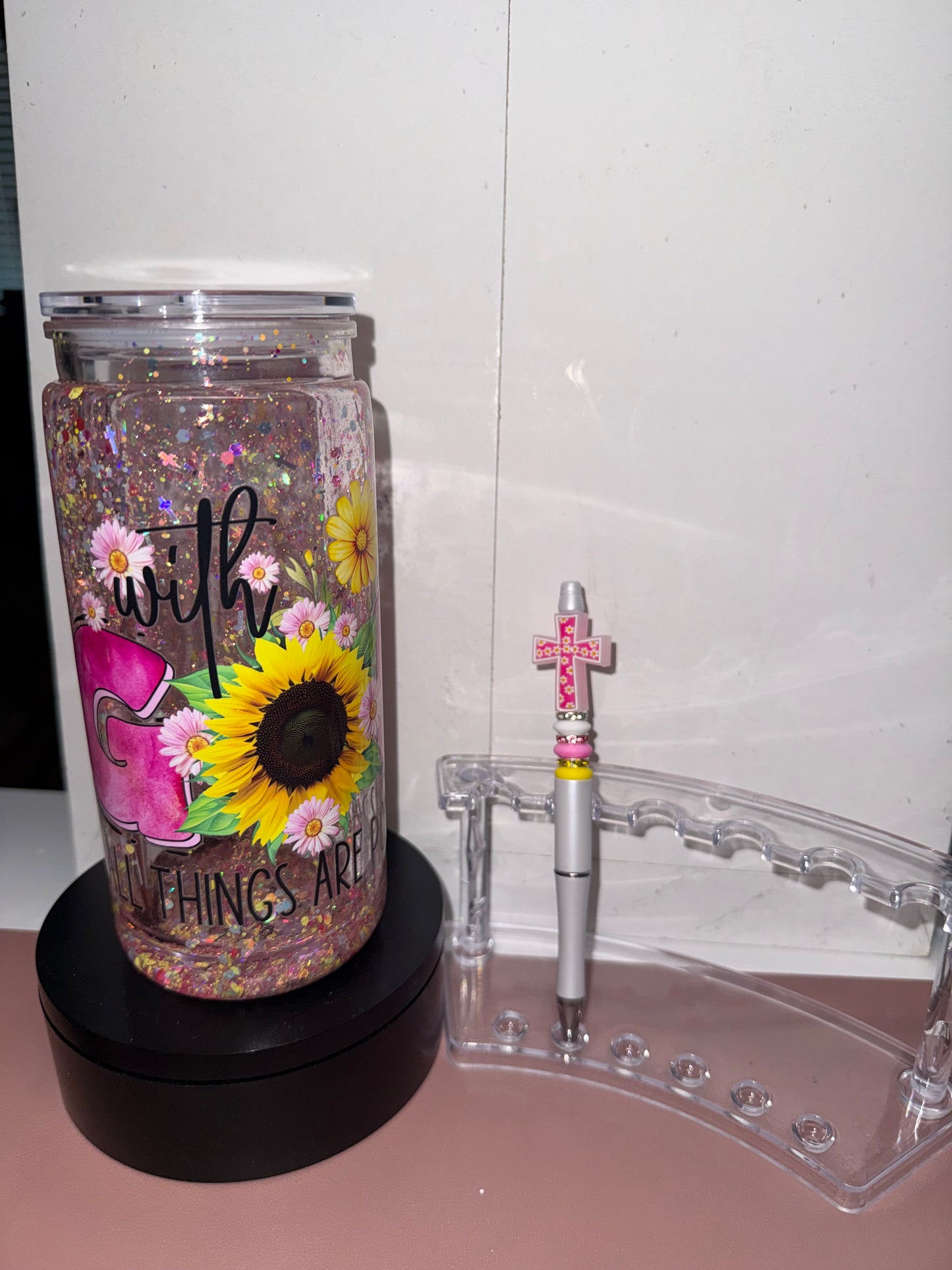 With God Cup and Pen Set