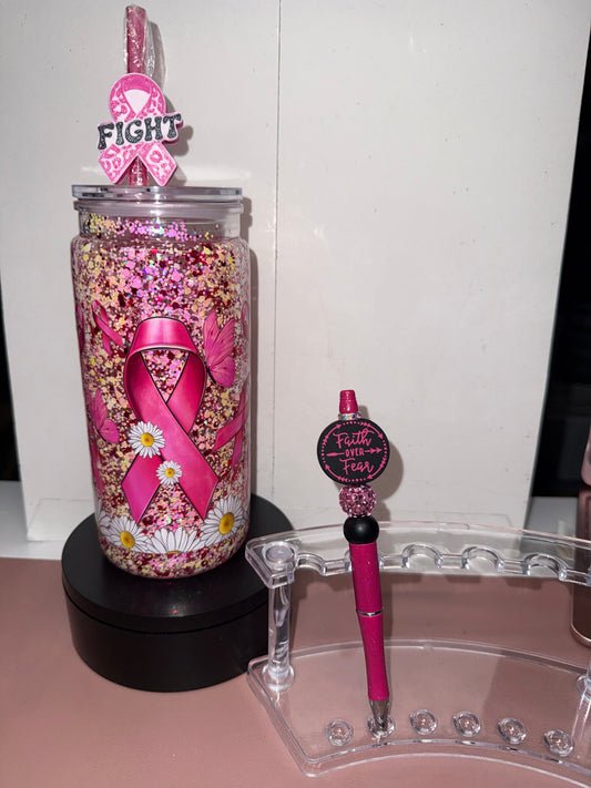 Breast Cancer Awareness Cup and Pen set