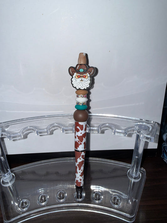 Cowboy Santa premade pen