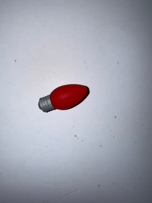 Red Christmas Bulb Focal Pen Topper
