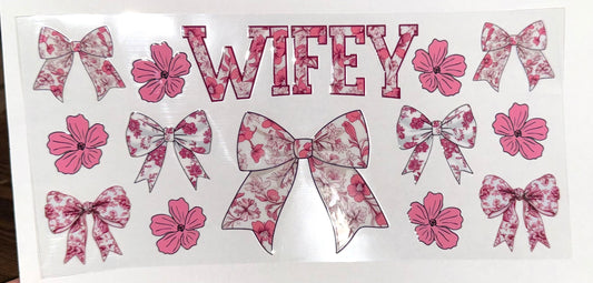 wifey Tumbler Wrap/Decal