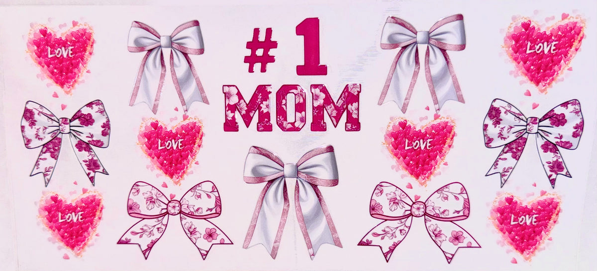 #1 Mom Tumbler Wrap/Decal