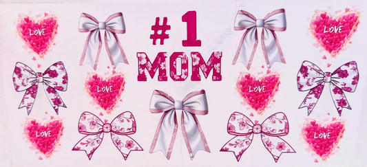 #1 Mom Tumbler Wrap/Decal
