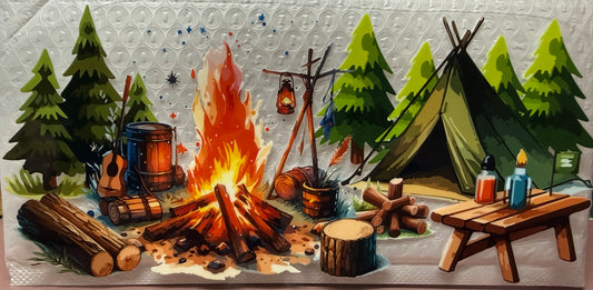 Camping Tumbler Wrap/Decal