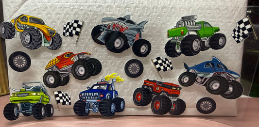 Monster Truck Tumbler Wrap/Decal