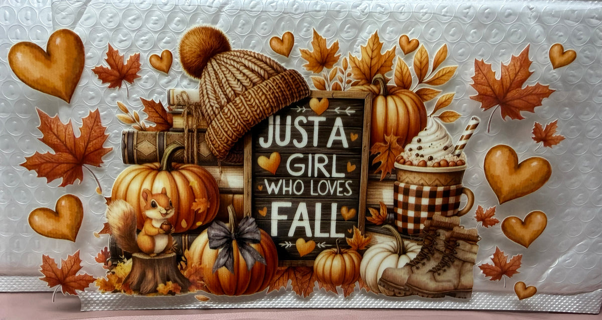 Love Fall Tumbler Wrap/Decal