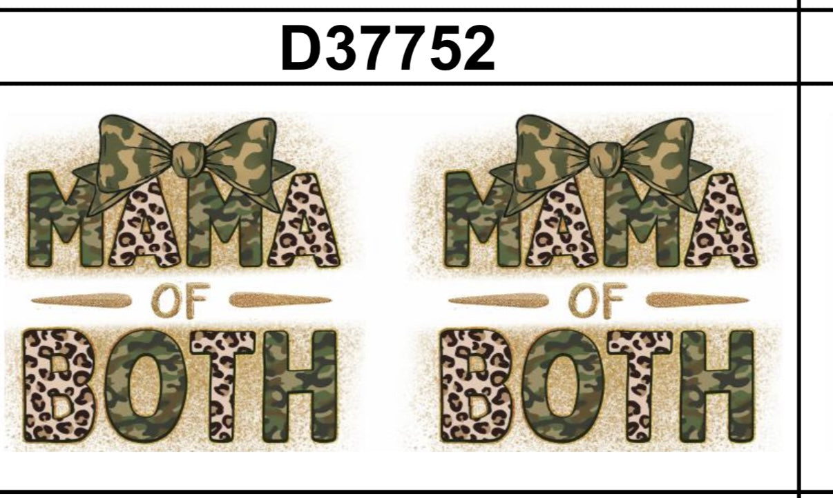 Tumbler Wrap/Decal - Mama of Both