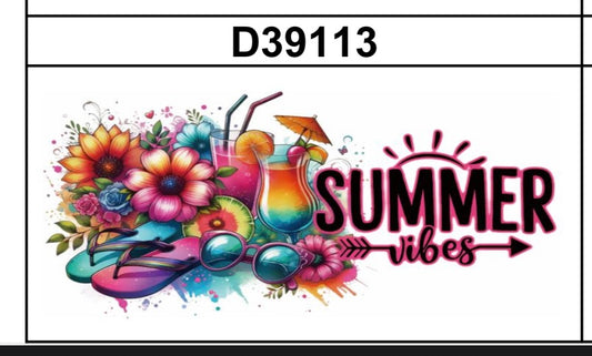 Tumbler Wrap/Decal - Summer Vibes