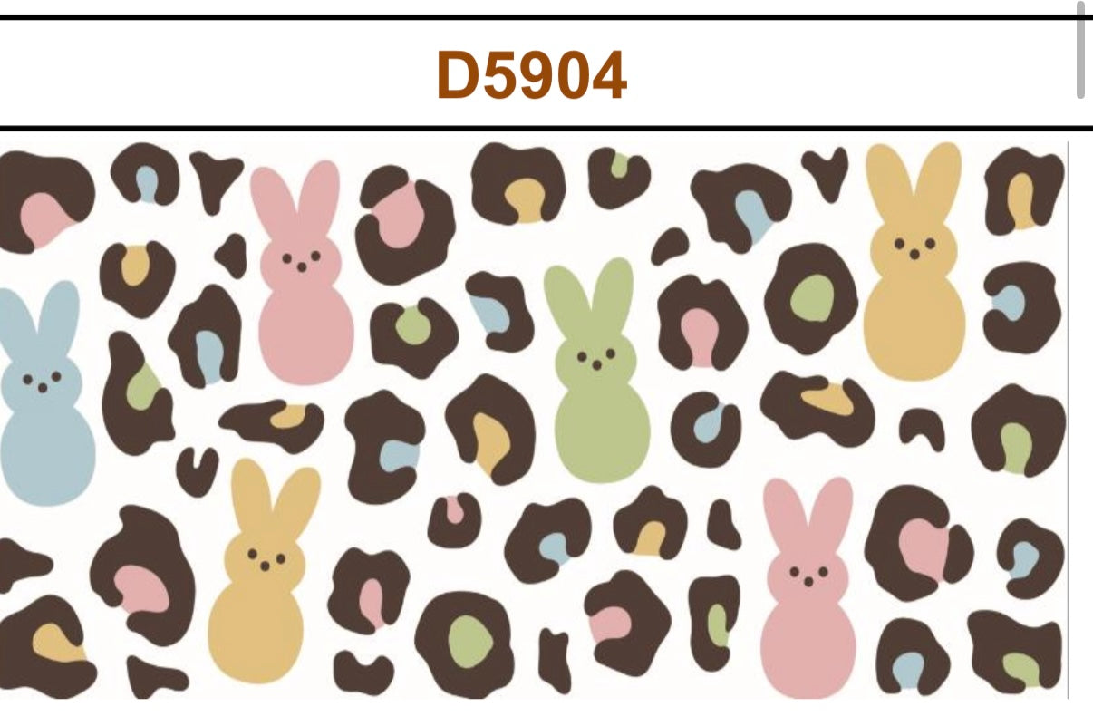 Tumbler Wrap/Decal - Peeps animal print