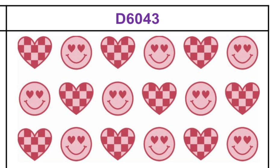 Tumbler Wrap/Decal - Hearts and Smiles