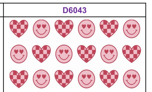 Tumbler Wrap/Decal - Hearts and Smiles