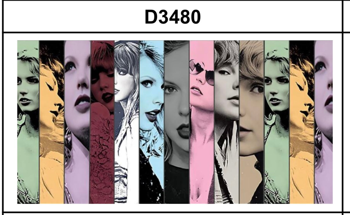 Tumbler Wrap/Decal - Taylor Swift