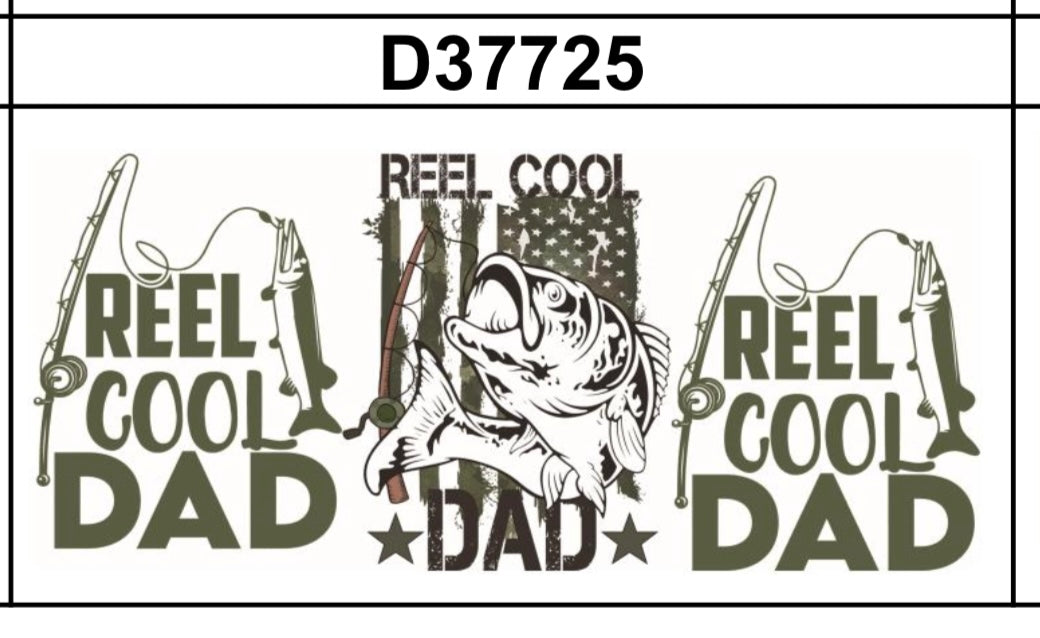 Tumbler Wrap/Decal - Reel Cool Dad