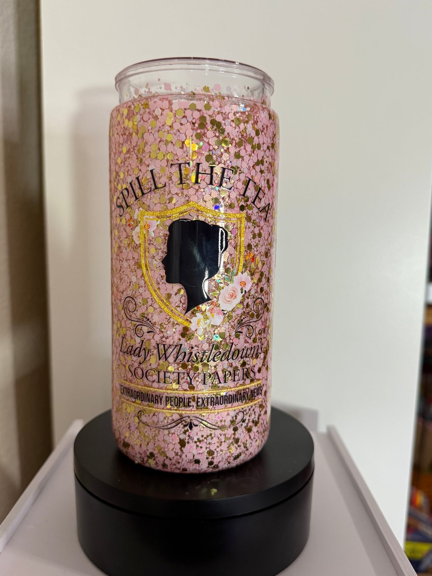 Bridgerton Suspended Glitter Cup