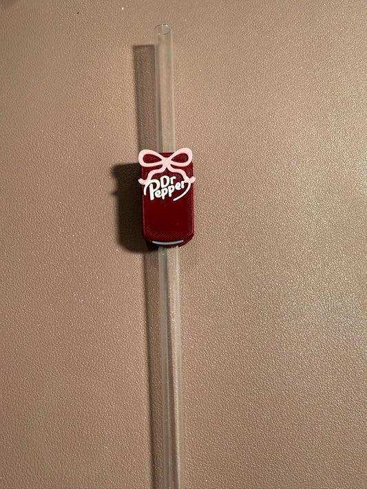 Custom Straw Topper-Dr Pepper