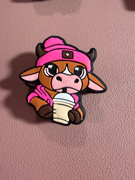 Coffee Girl Cow Focal