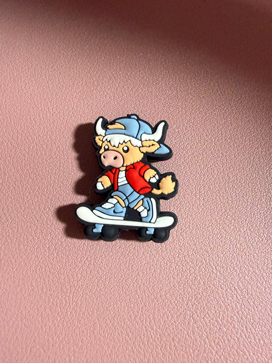 Skateboarder Cow Focal