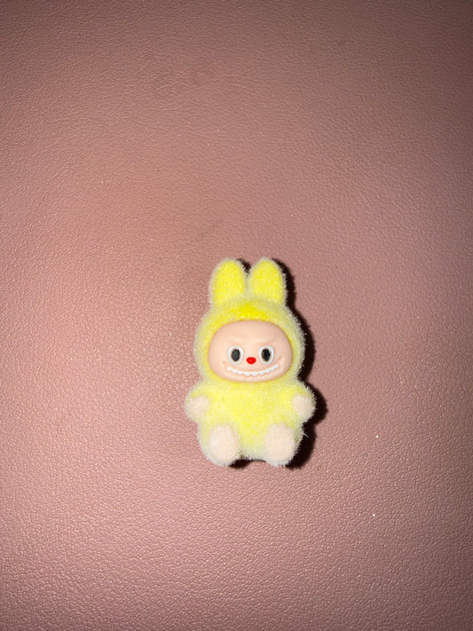 Yellow Sitting Labubu Focal