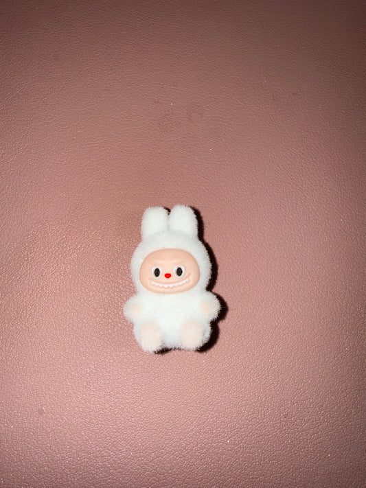 White Sitting Labubu Focal