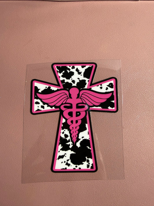 Tumbler Wrap/Decal- medical cross