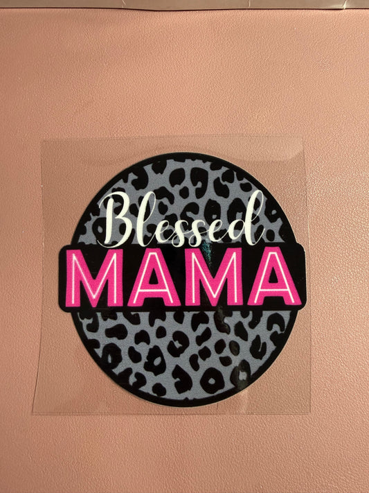 Tumbler Wrap/Decal- Blessed Mama