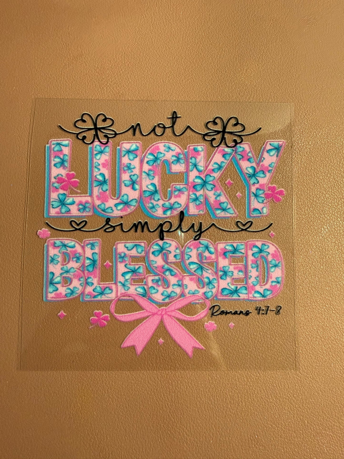 Tumbler Wrap/Decal-blessed