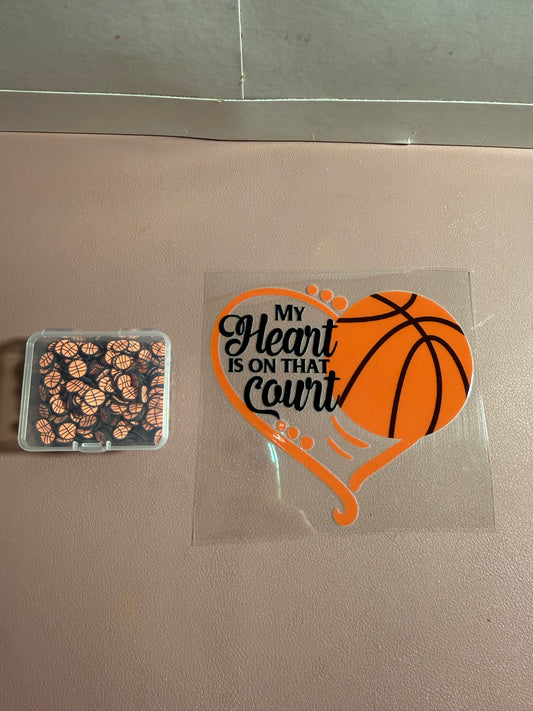 Tumbler Wrap/Decal-basketball mom