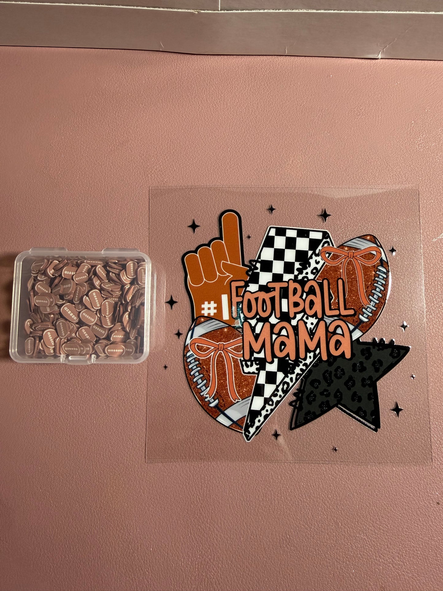 Tumbler Wrap/Decal-football mom