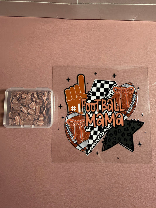 Tumbler Wrap/Decal-football mom