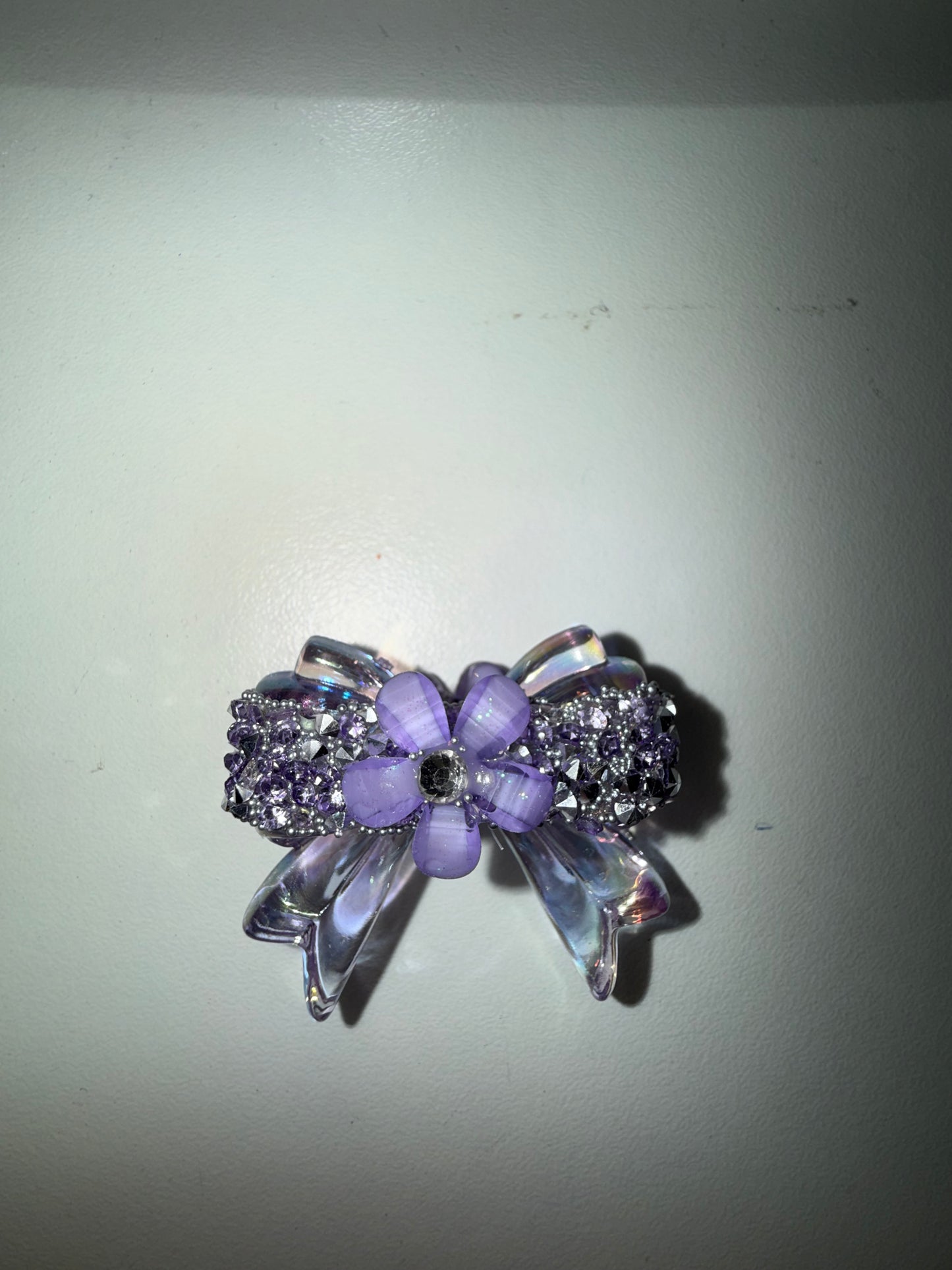 Purple Bling Bow Focal
