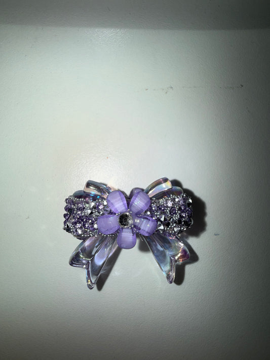 Purple Bling Bow Focal