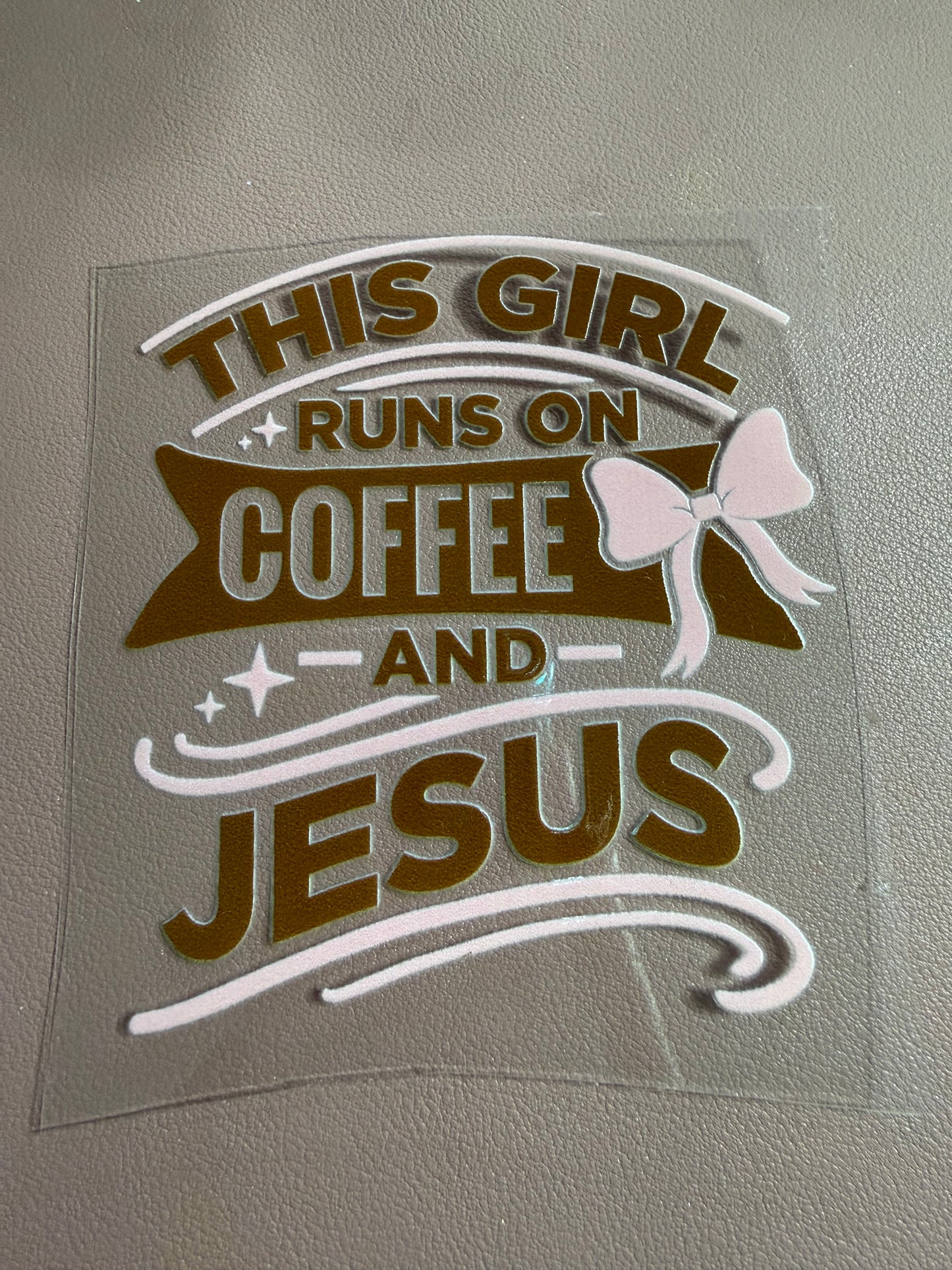 Tumbler Wrap/Decal -Coffee and Jesus