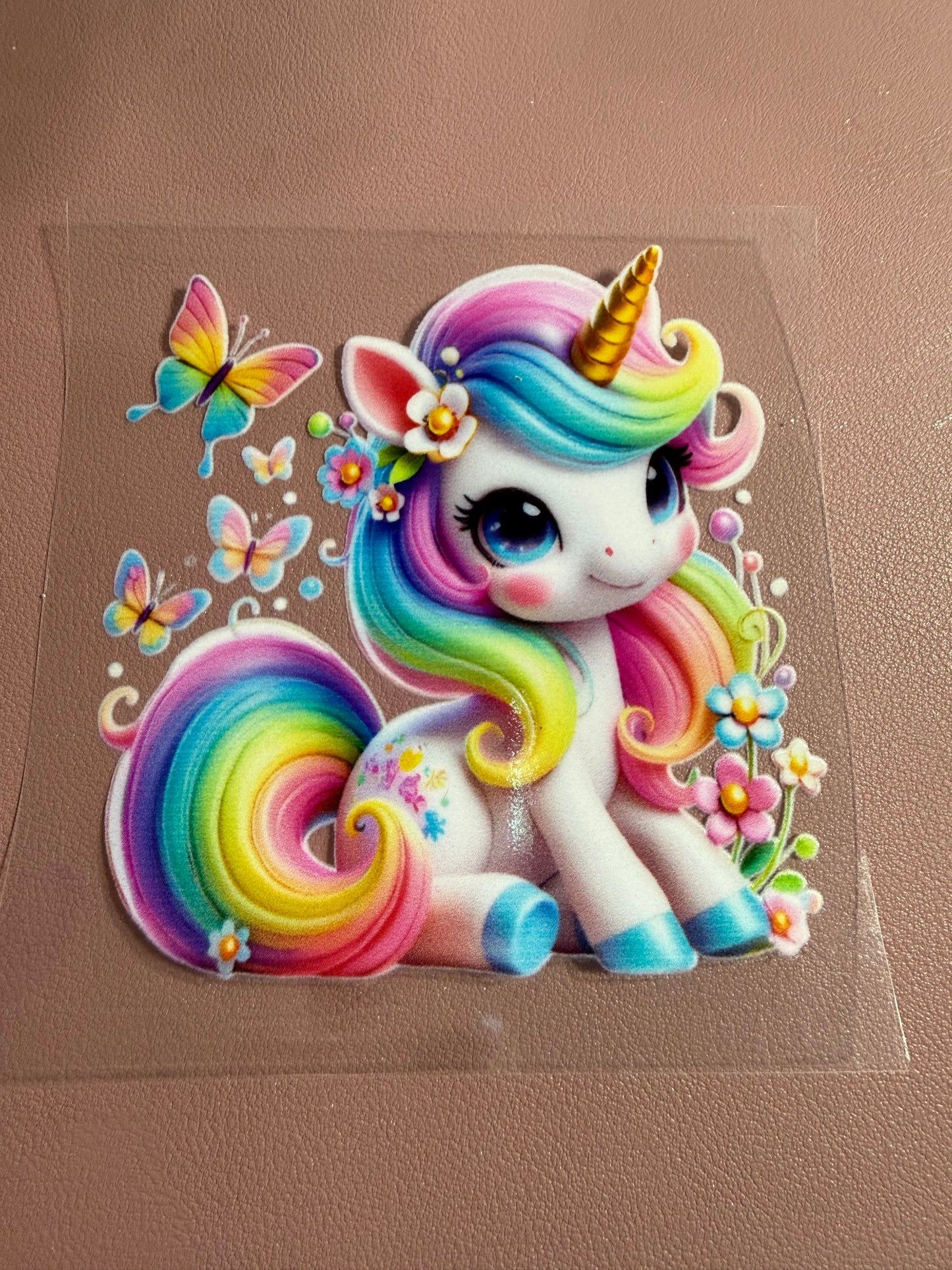 Tumbler Wrap/Decal -colorful unicorn