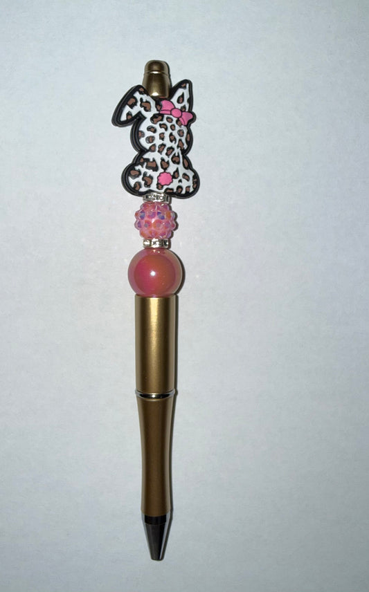 Easter Bunny with Pink Bow premade pen