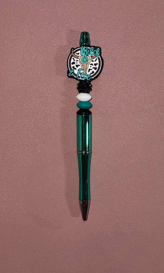 teal wild and free premade pen