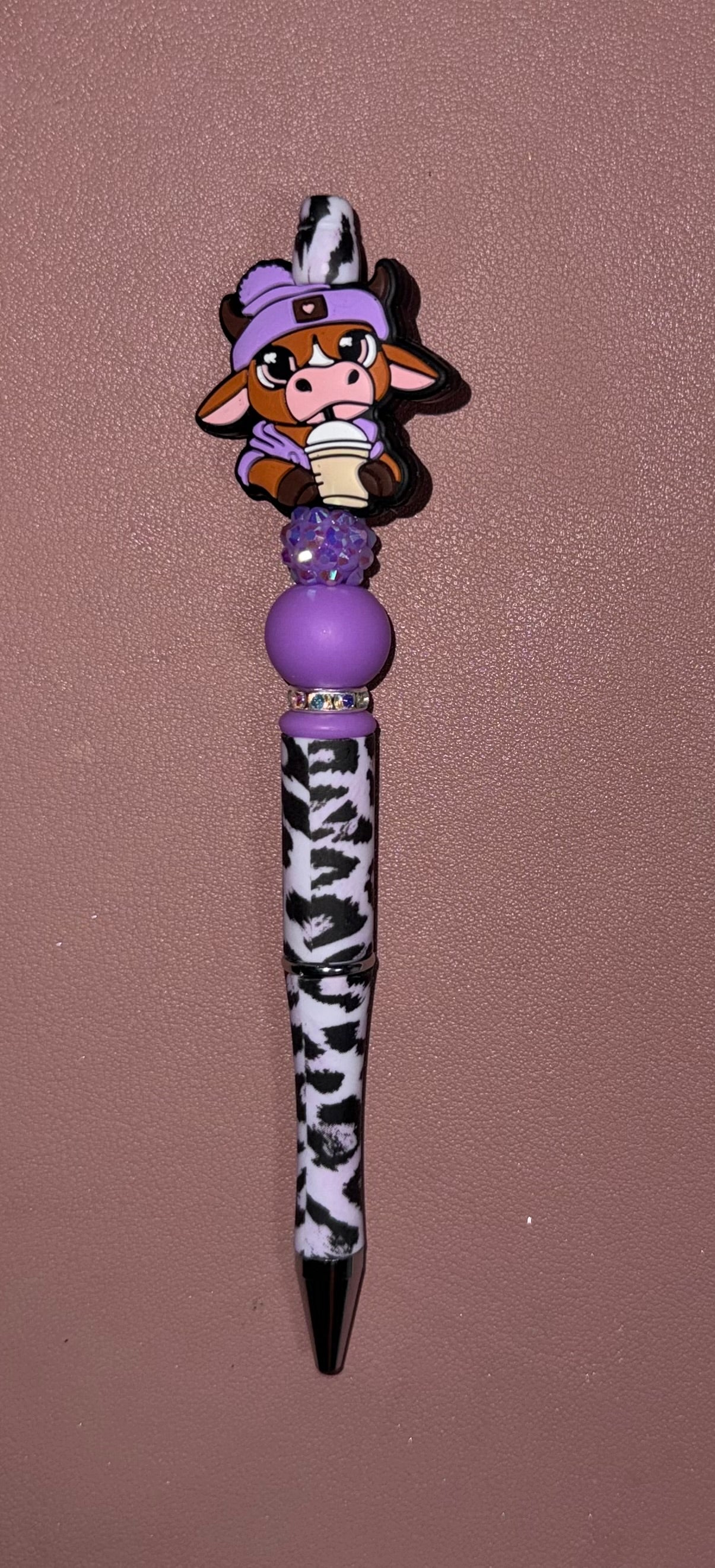 purple coffee cow premade pen