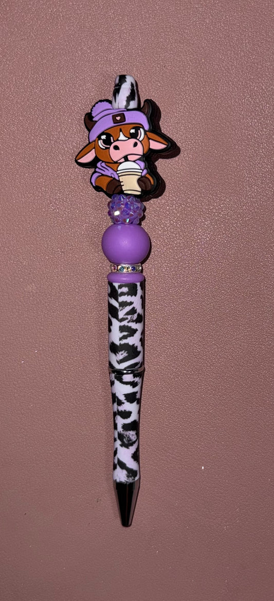 purple coffee cow premade pen
