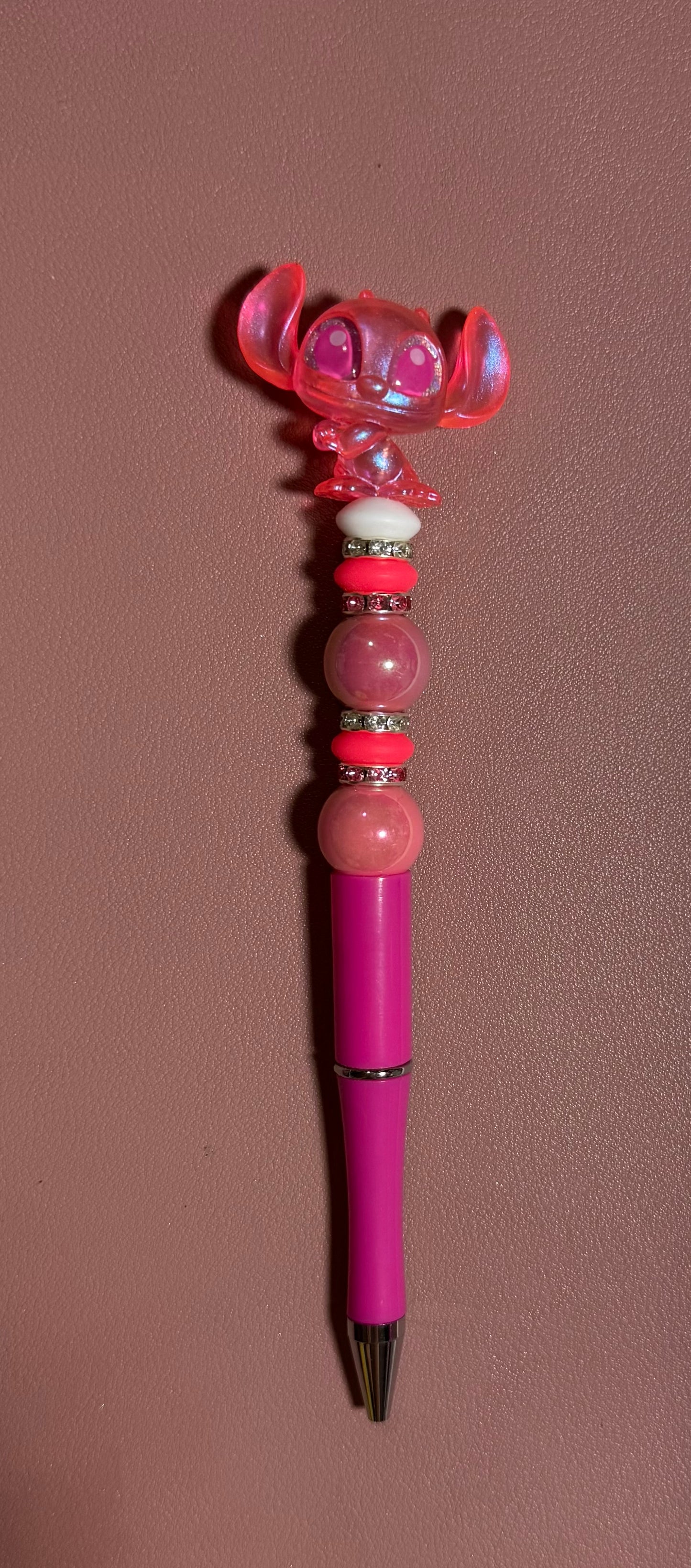 pink stitch premade pen