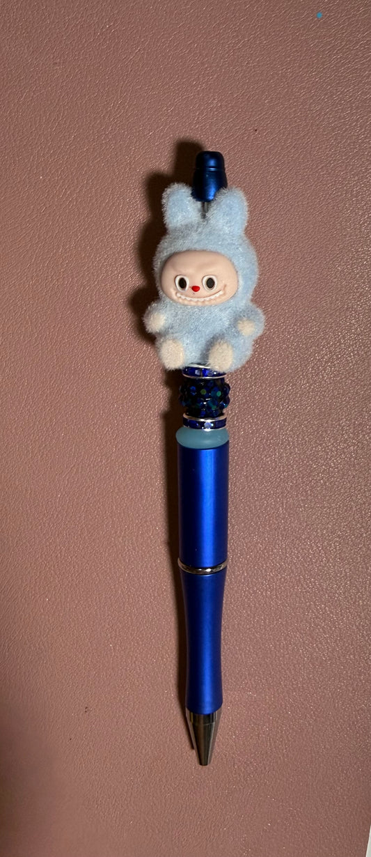 Blue labubu premade pen