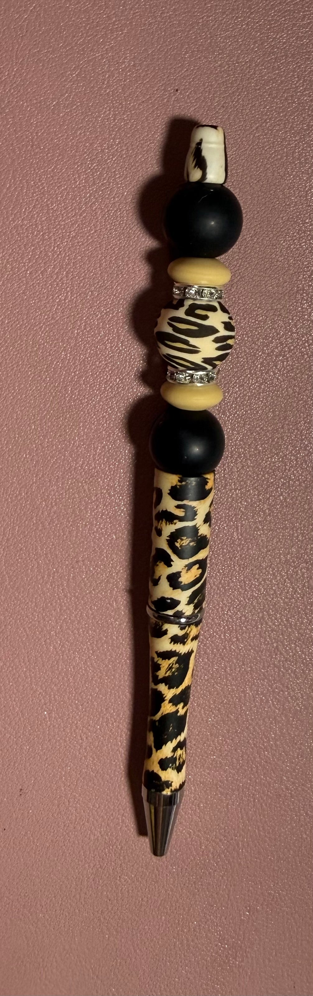 leopard print premade pen