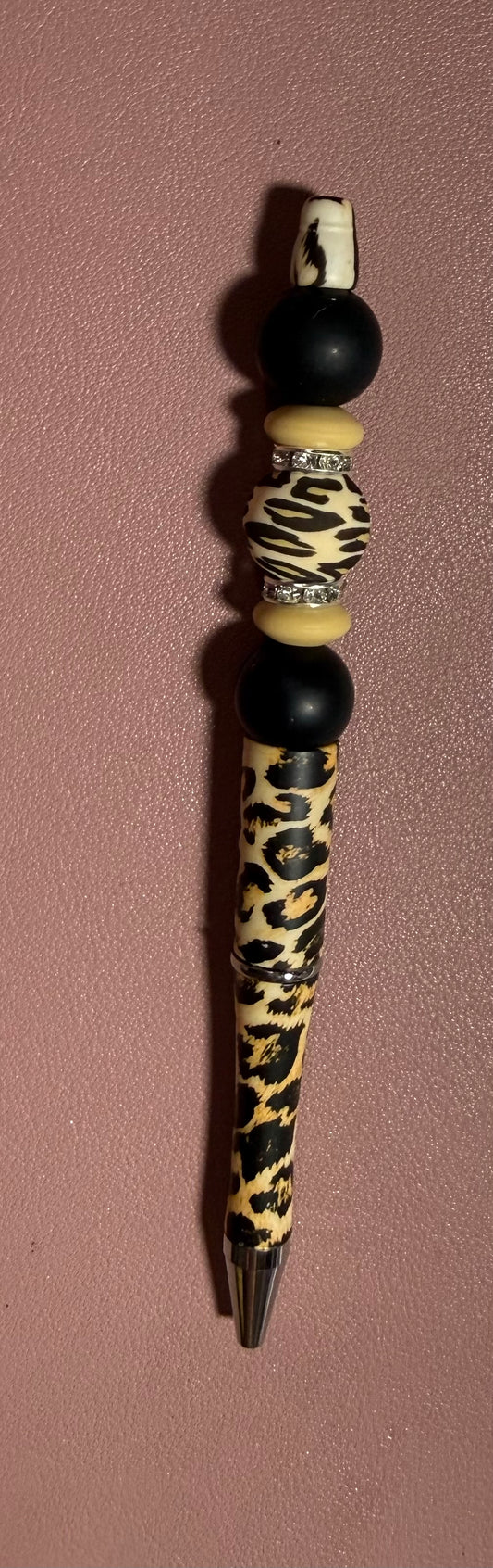 leopard print premade pen
