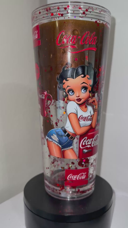 24oz Betty Cola premade cup